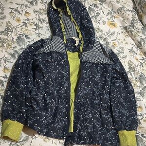 Matilda Jane Floral Navy girls rain jacket